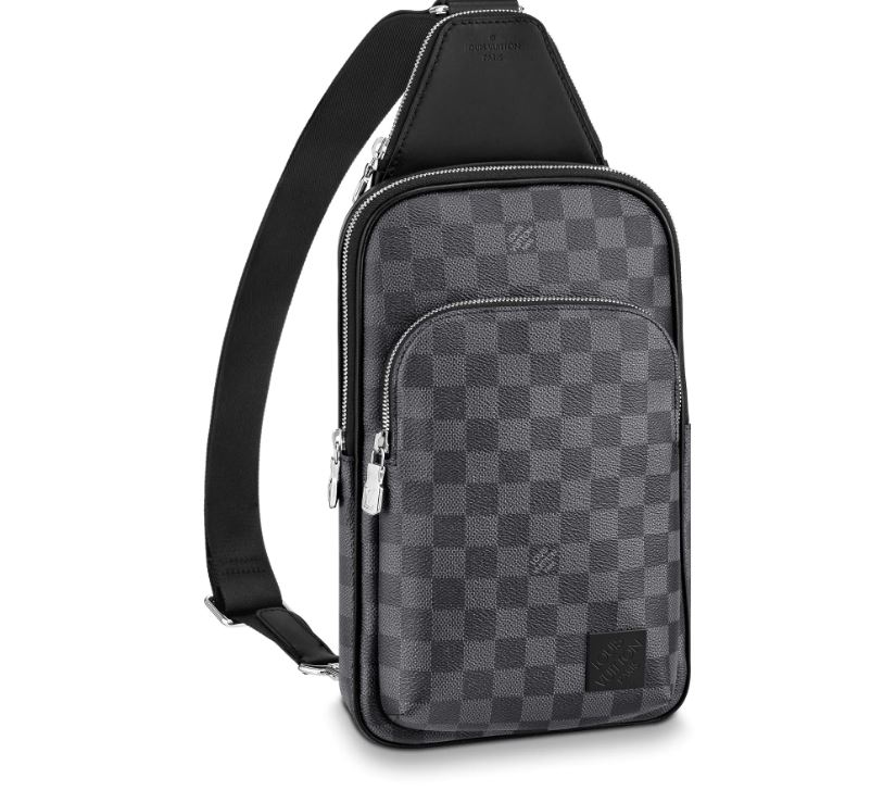 Túi đeo chéo Louis Vuitton super fake caro đen size 27