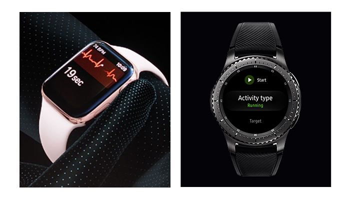 So sánh đồng hồ Apple Watch Series 4 và Samsung Galaxy Watch iprice.vn