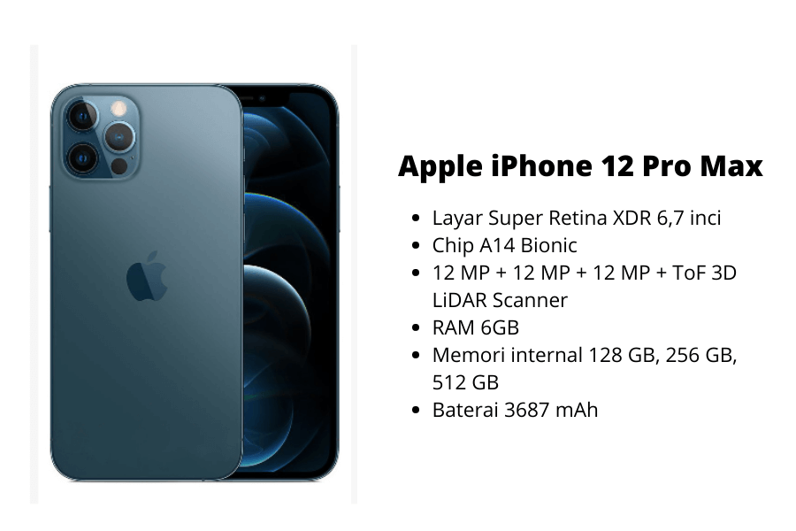 Apple iPhone 12 Pro Max Harga dan Spesifikasi Terbaru Januari 2023
