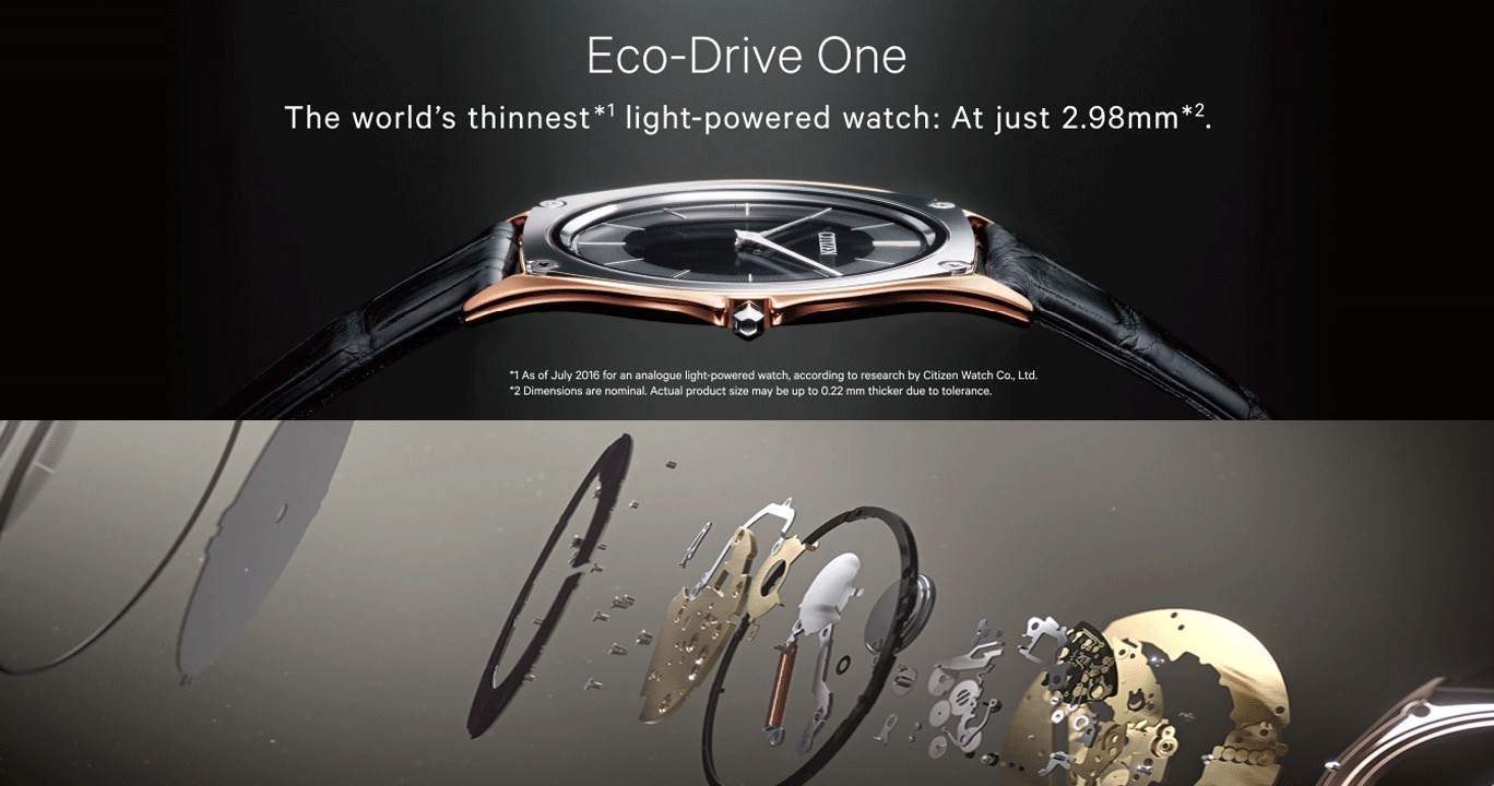 Khám phá bộ sưu tập đồng hồ nam Citizen Eco Drive One tạo dấu ấn tại  BaselWorld 2017
