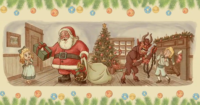 Krampus: Biểu tượng ngày Giáng Sinh Không giống như ông già Noël, Krampus lại là biểu tượng của ngày Giáng Sinh với thần thoại của sự rùng rợn và đen tối. Hãy xem những hình ảnh Krampus để cảm nhận về một mặt đen tối và huyền bí của mùa lễ hội này.
